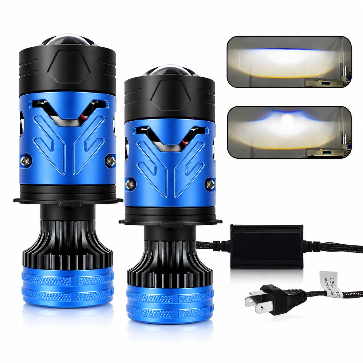 Kit Proyector Bi Led Laser Canbus H4 140w, ideal para viajes en ruta🛣️.